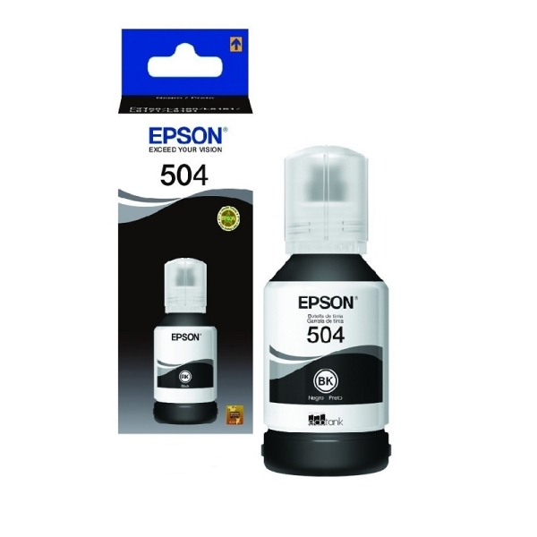 Botella Tinta EPSON T504 Negra