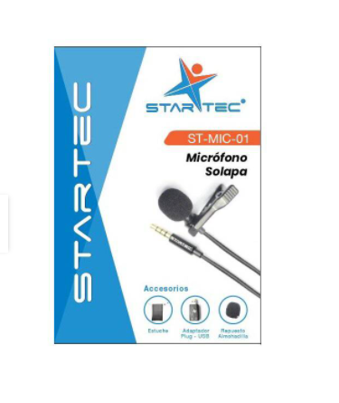 Micrófono STARTEC de Solapa Pequeño - Base Virtual - Base Virtual