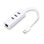 BASE VIRTUAL CONVERTIDOR TPLINK USB 3,0 A ETHERNET RJ45 +HUB 3 USB 3,0 REF UE330