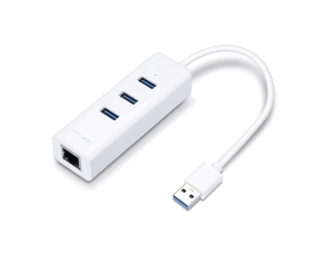 Convertidor TP-LINK USB 3.0 a Ethernet RJ45 Gigabit y 3 puertos USB 3.0 Ref; UE330