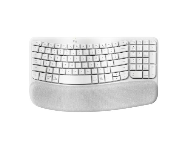 BASE VIRTUAL TECLADO ERGO WAVE KEYS BLANCO