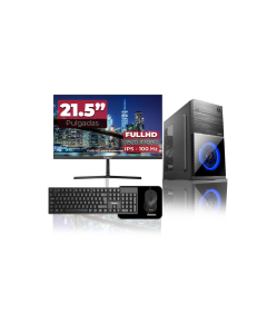 PC de escritorio Intel coreI5 14400, 512GB SSD M.2, DDR4 16GB,22" FHD